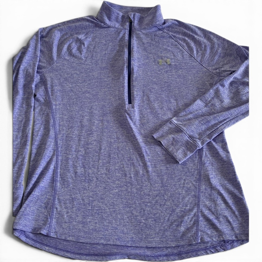 Under Armour Tech Twist 1/4 Zip Long Sleeve Pullover Women's LG Heather Violet
